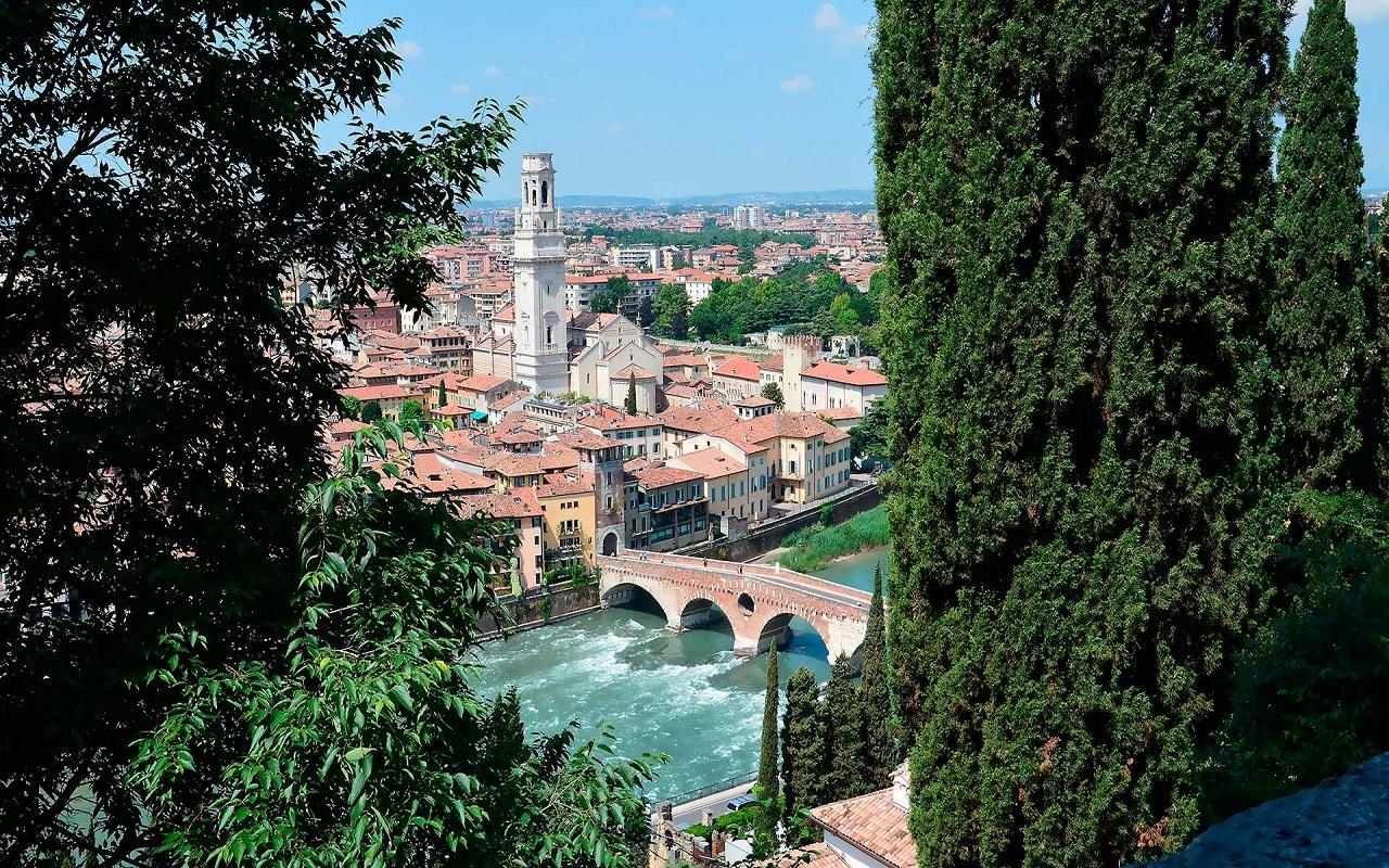 Punto panoramico Verona da Castel San Pietro